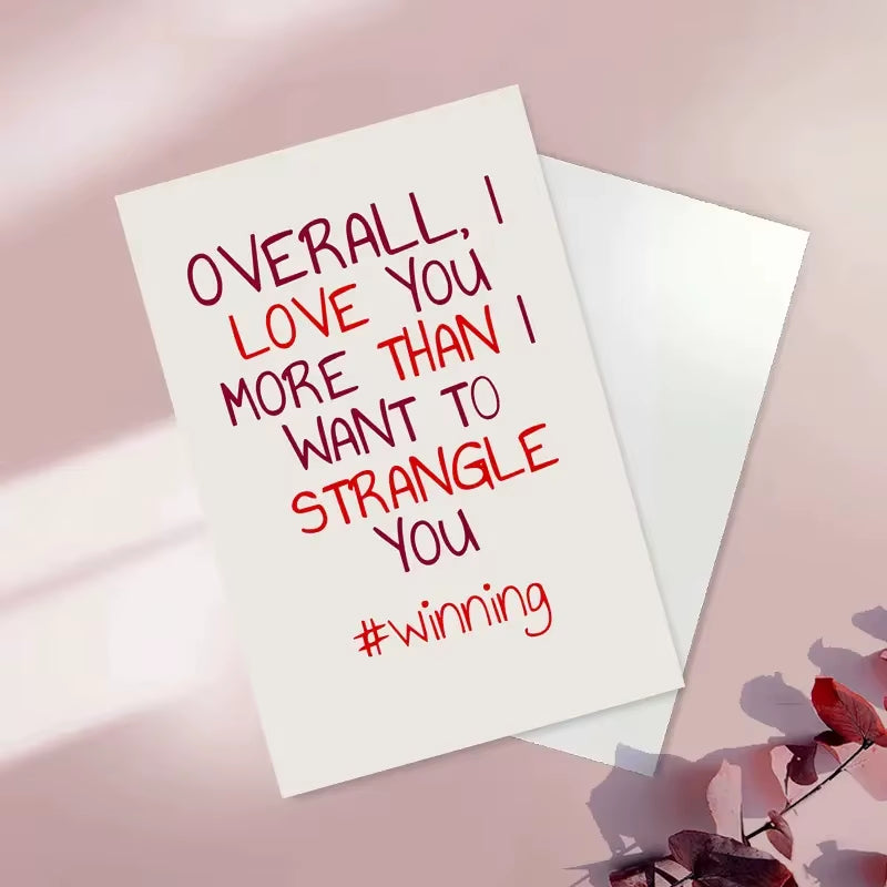 1 Pc a Funny Creative Valentine'S Day Greeting Card Funny Valentines Day Card, Funny Anniversary Cards, Card for Him, Card For