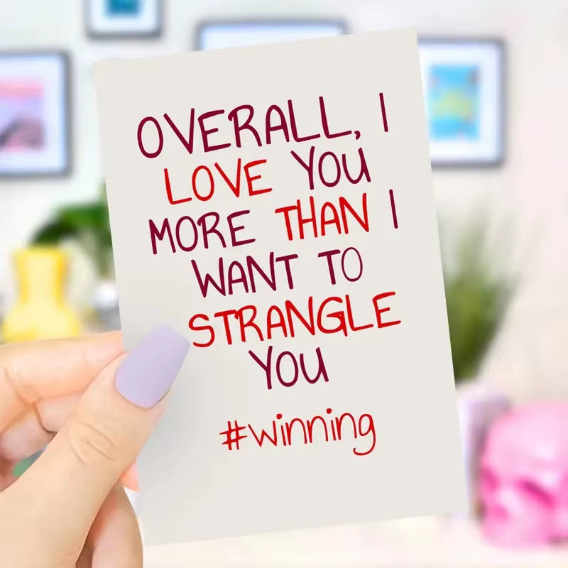 1 Pc a Funny Creative Valentine'S Day Greeting Card Funny Valentines Day Card, Funny Anniversary Cards, Card for Him, Card For