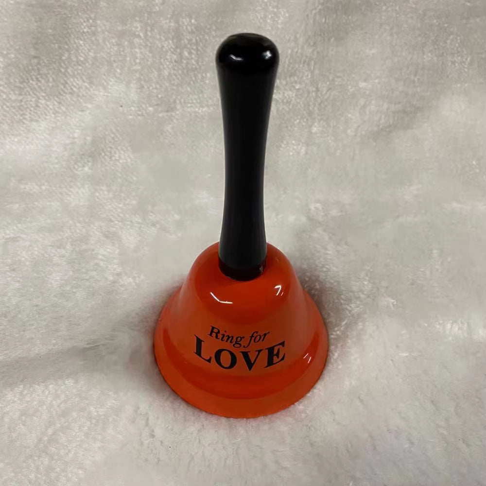 Handheld Red Metal Sex Funny Ring Bell for Valentine Party Service Bar Cafe Bachelor Party Ringing Bell Desktop Decorations