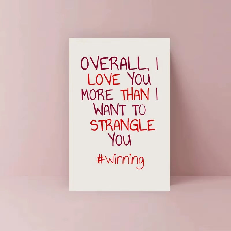 1 Pc a Funny Creative Valentine'S Day Greeting Card Funny Valentines Day Card, Funny Anniversary Cards, Card for Him, Card For