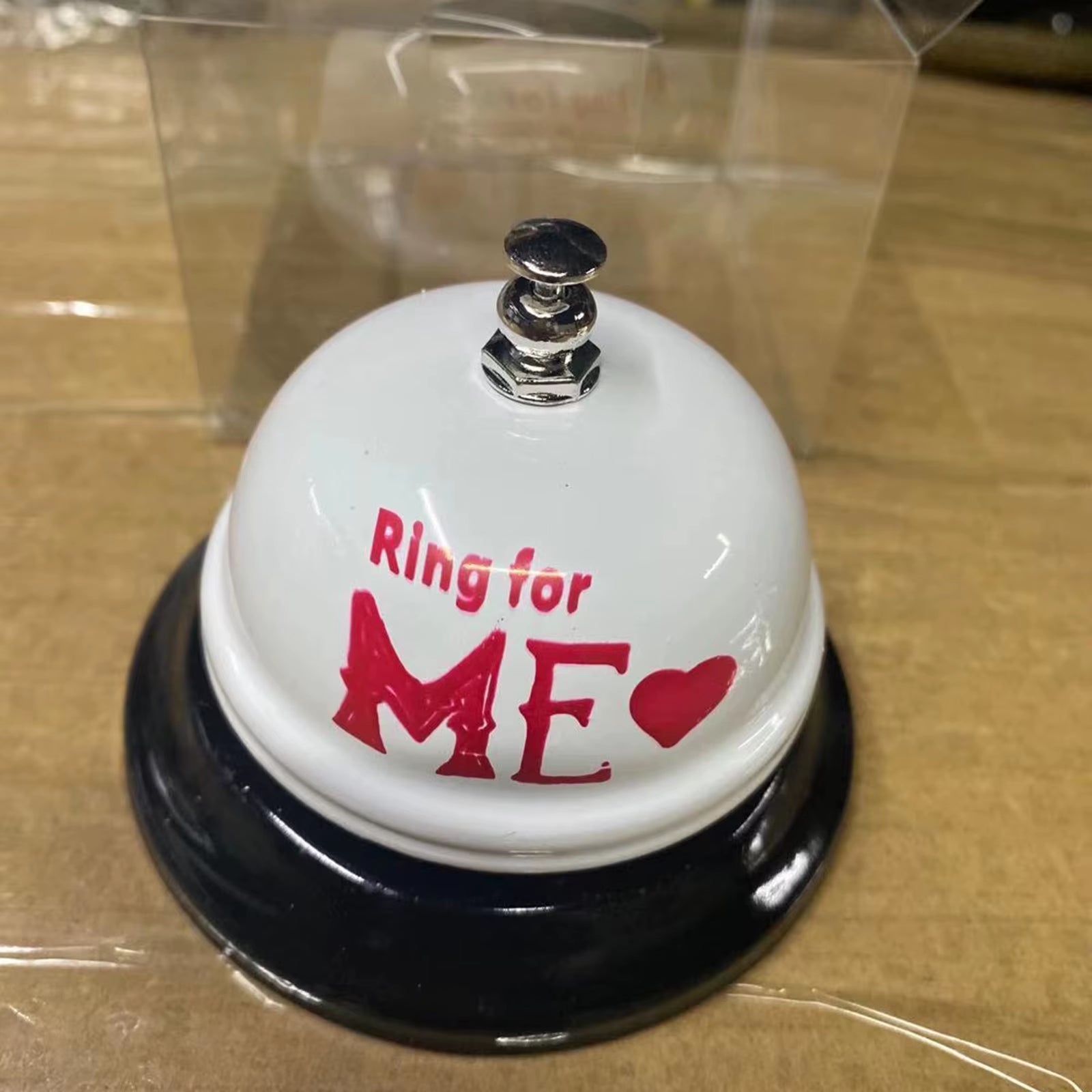 Handheld Red Metal Sex Funny Ring Bell for Valentine Party Service Bar Cafe Bachelor Party Ringing Bell Desktop Decorations