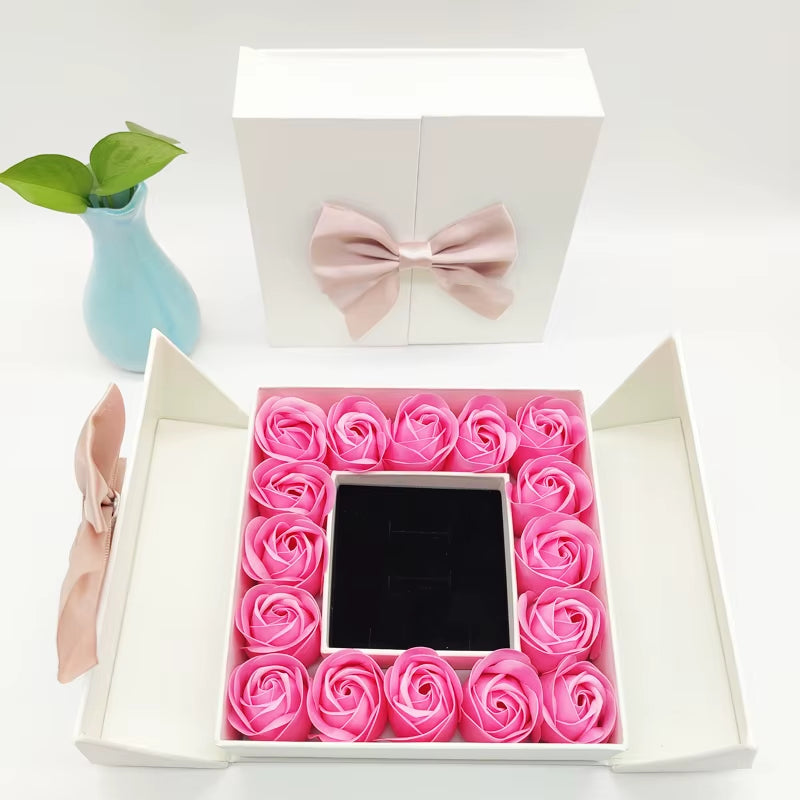 Artificial Rose Flower Box for Girlfriend Mothers Day Couple Wedding Valentines Day Party Christmas Gifts